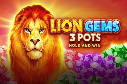 Lion Gems 3 Pots: Hold and Win Online Slot Logo