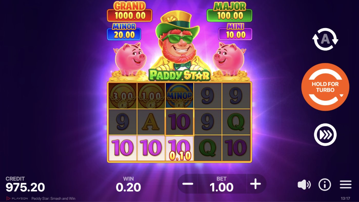 Paddy Star: Smash and Win: image of winning
