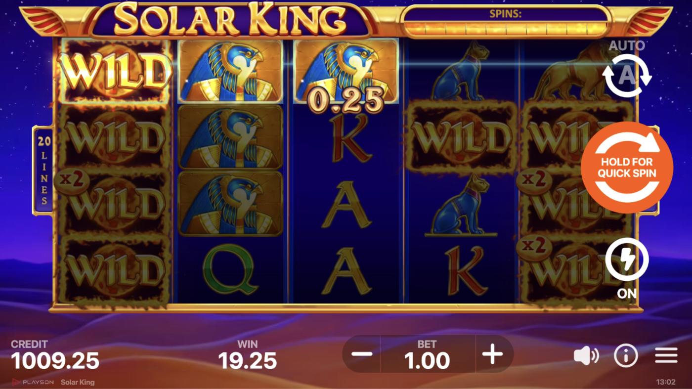 Solar King: image of winning