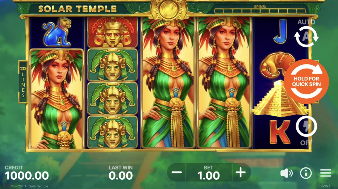 Solar Temple: image of main menu