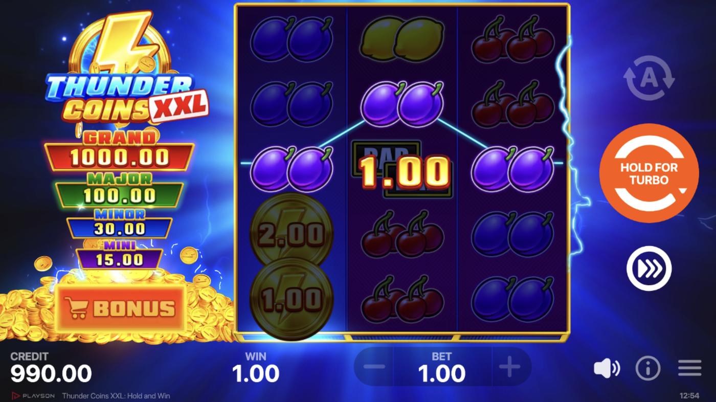 Thunder Coins XXL: Hold and Win: image of winning
