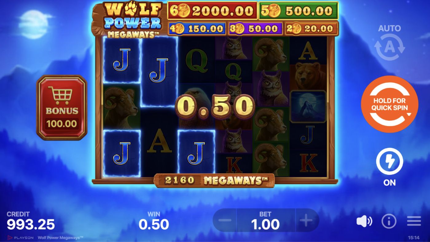 Wolf Power Megaways: image of winning