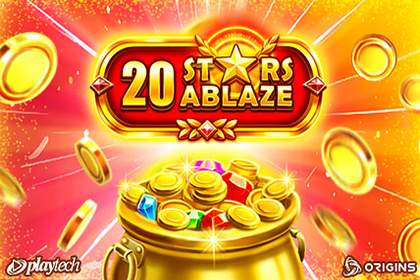 20 Stars Ablaze Online Slot Logo