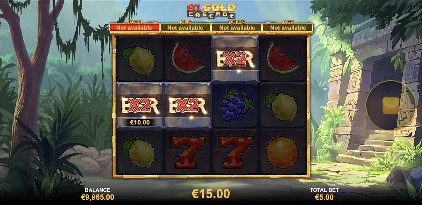81 Gold Cascade: image of winning