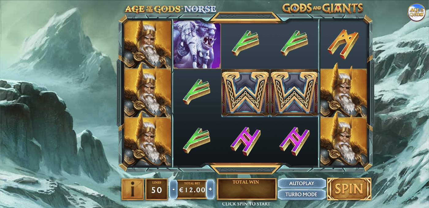 Age of the Gods Norse: Gods and Giants: image of main menu