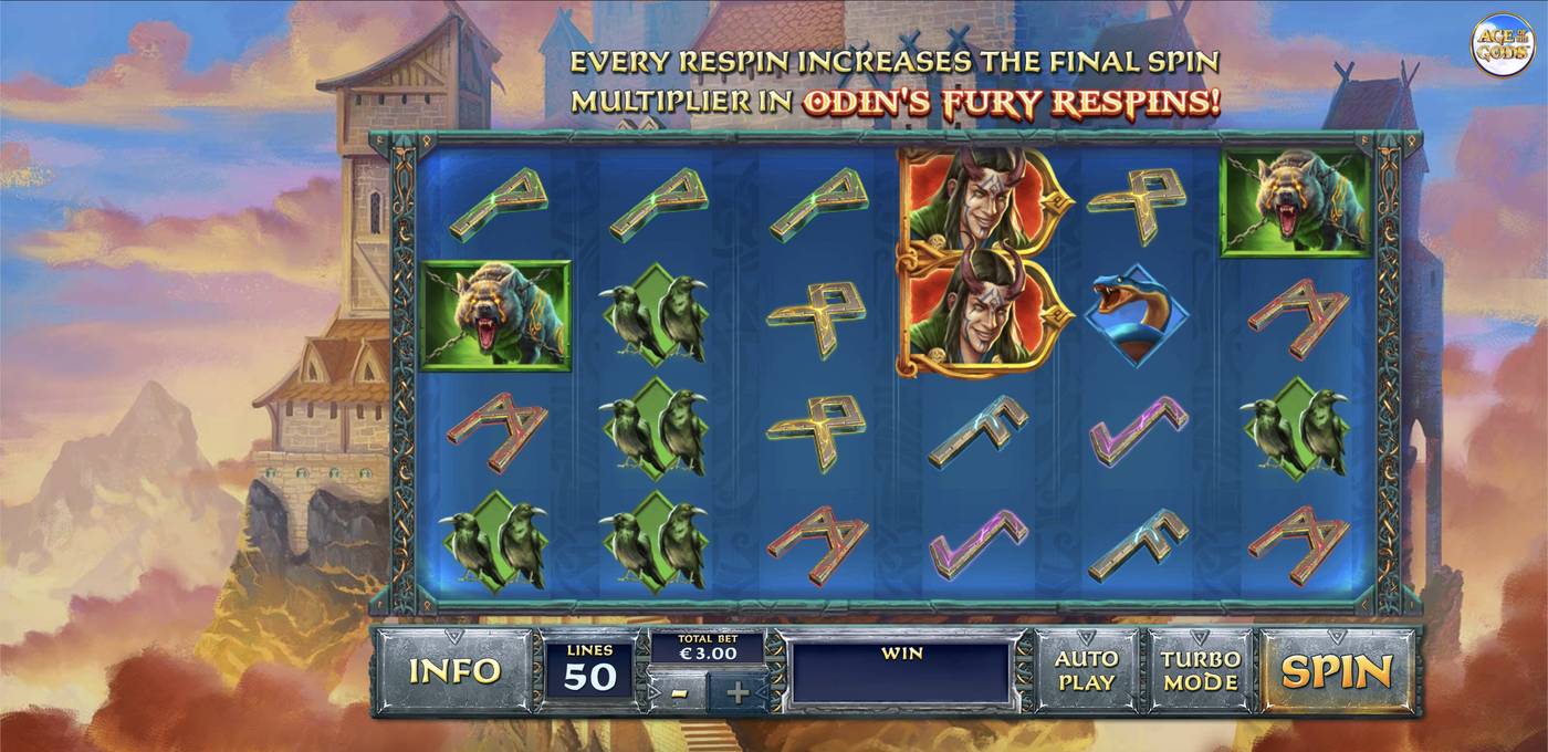 Age of the Gods Norse: King of Asgard: image of main menu