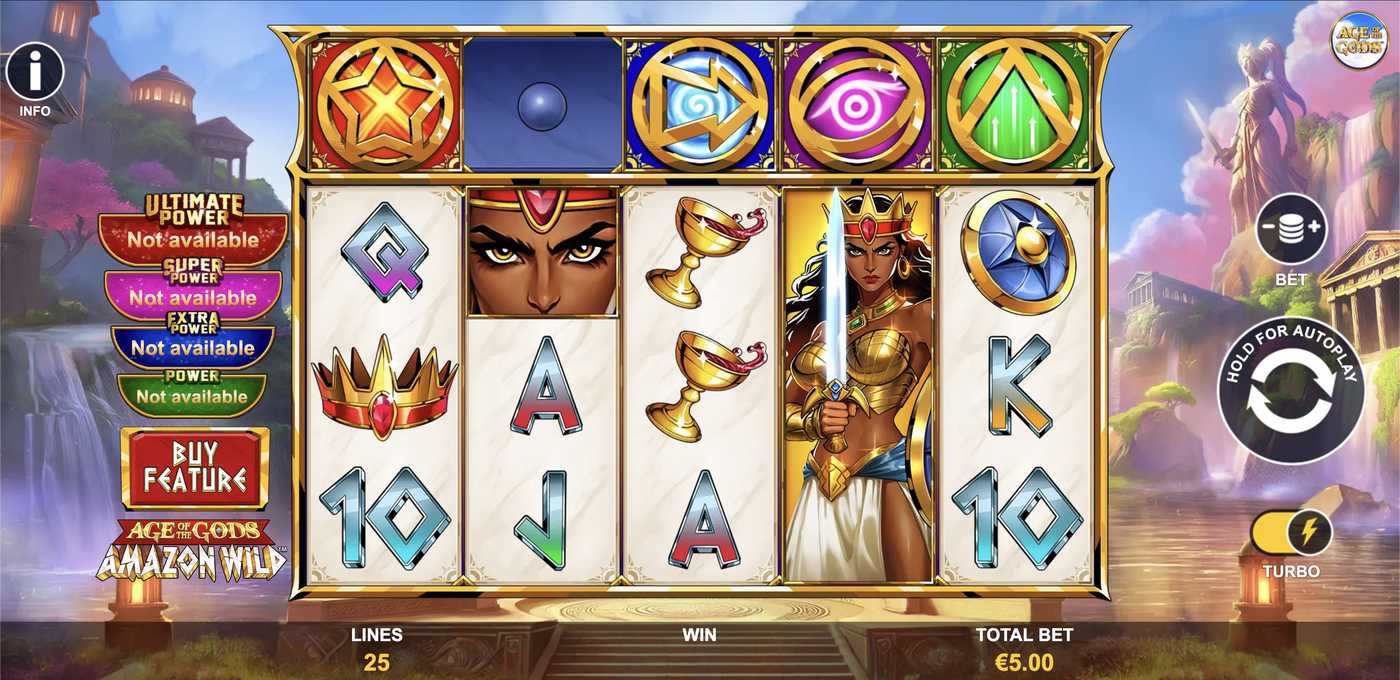 Age of the Gods: Amazon Wild: image of main menu
