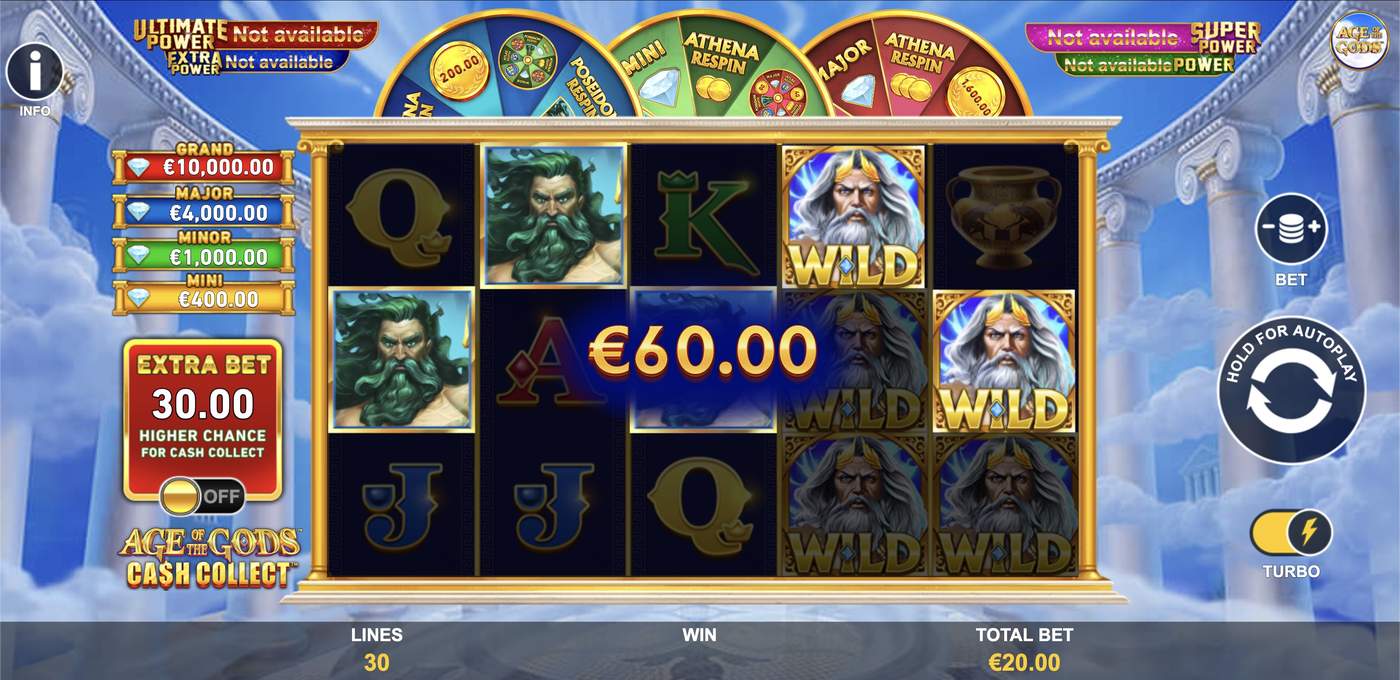 Age of the Gods: Cash Collect: image of winning