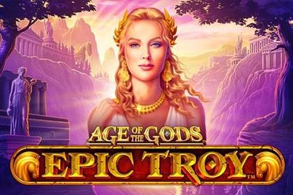 Age of the Gods: Epic Troy Online Slot Logo