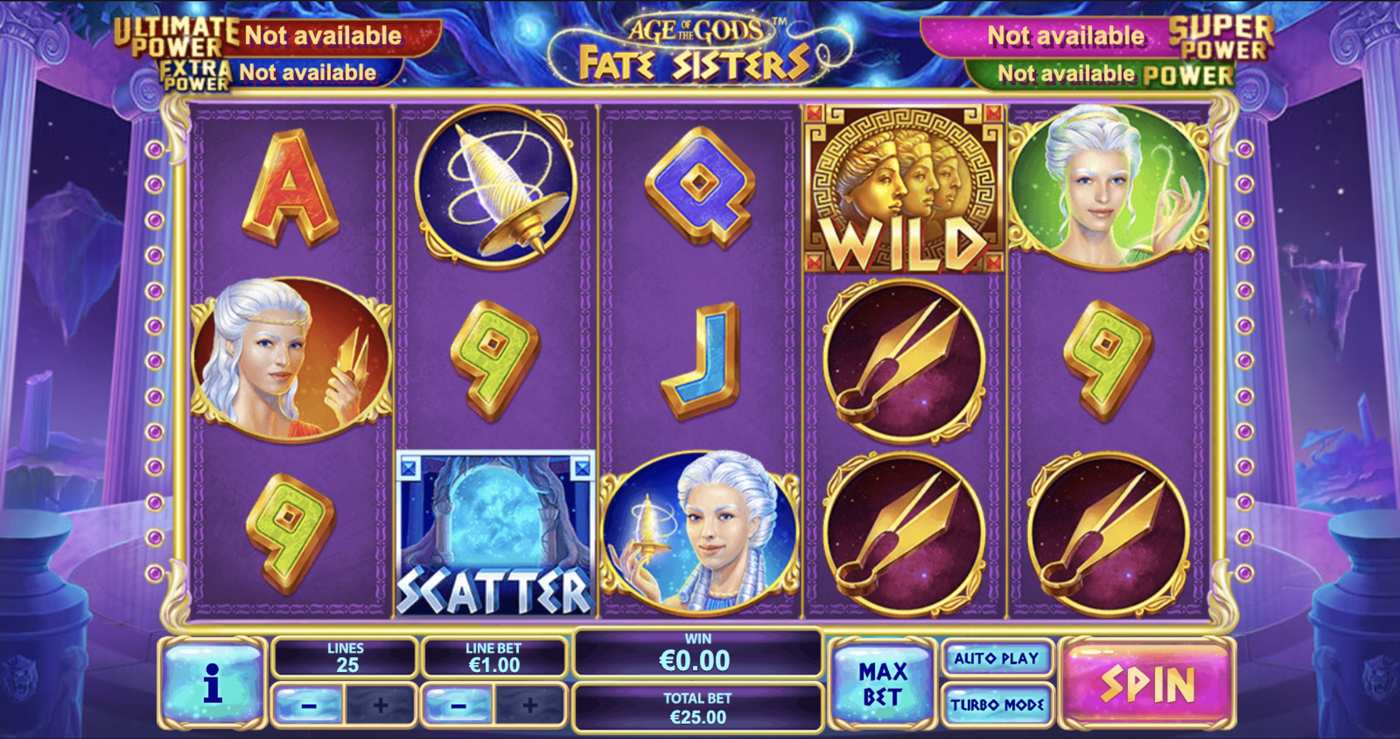 Age of the Gods: Fate sisters: image of main menu