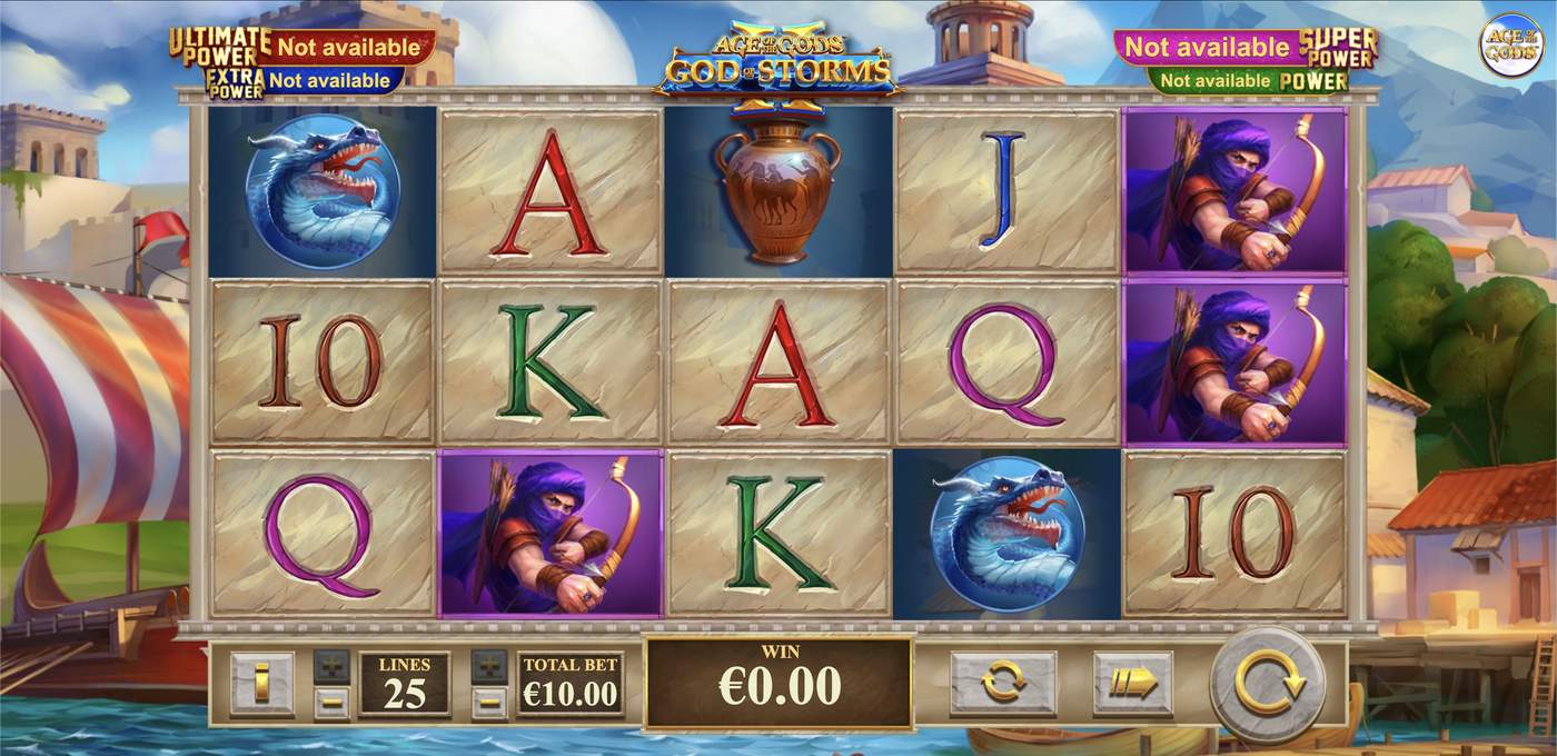 Age of the Gods: God of Storms 2: image of main menu