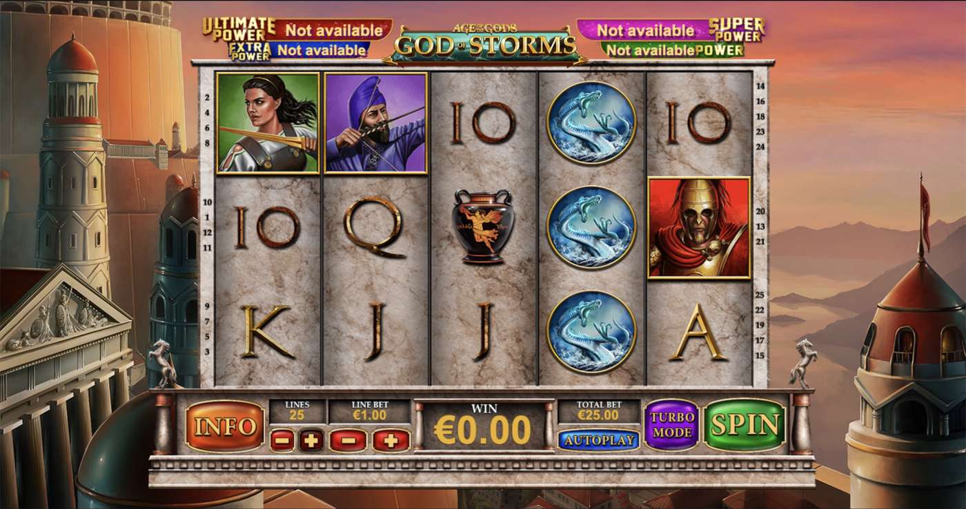 Age of the Gods: God of Storms: image of main menu