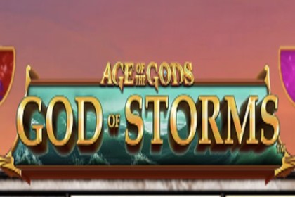 Age of the Gods: God of Storms Online Slot Logo