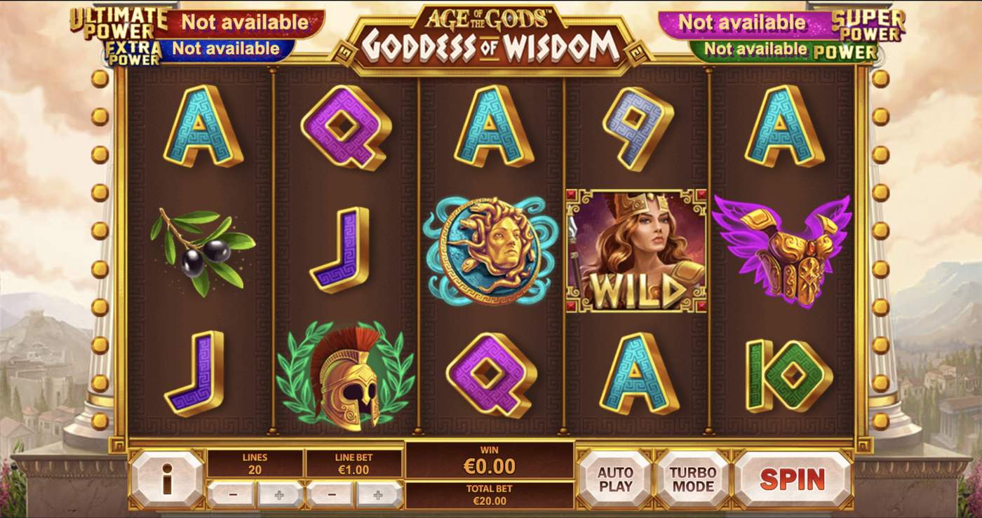 Age of the Gods: Goddes of Wisdom: image of main menu