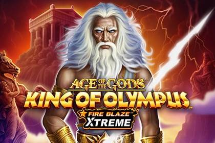 Age of the Gods: King of Olympus Fire Blaze Xtreme Online Slot Logo
