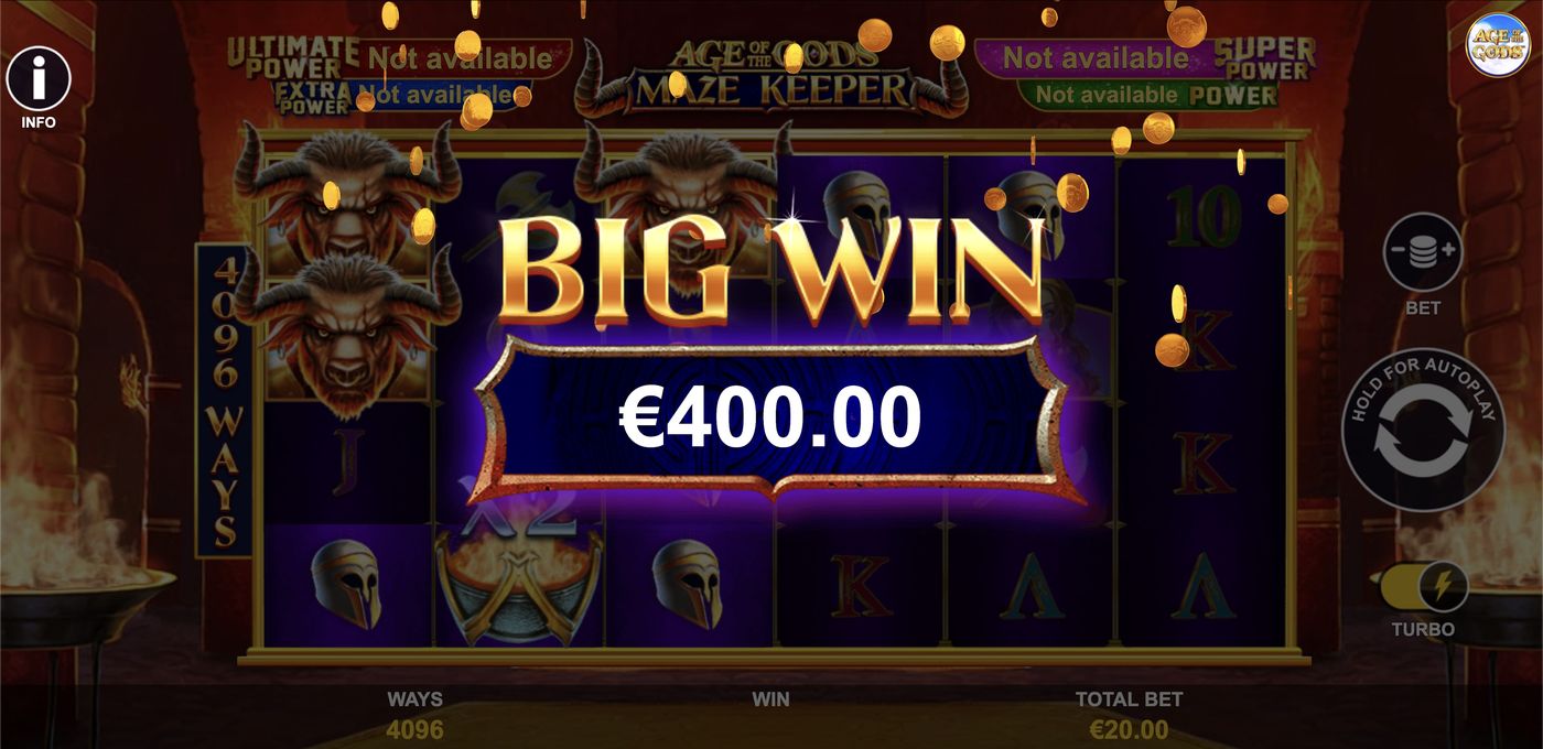Age of the Gods: Maze Keeper: image of winning