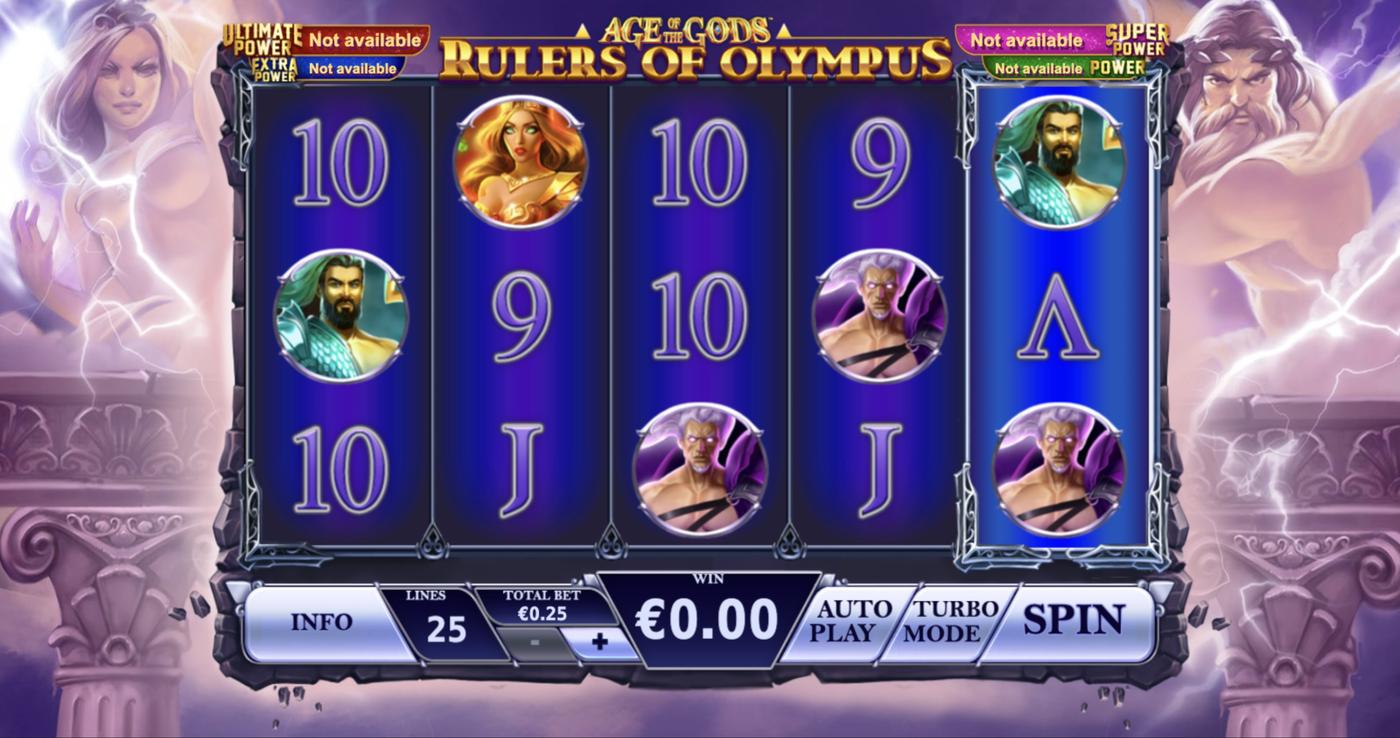 Age of the Gods: Rulers of Olympus: image of main menu