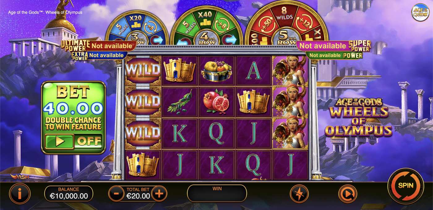 Age of the Gods: Wheels of Olympus: image of main menu