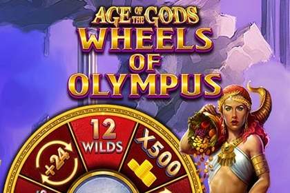 Age of the Gods: Wheels of Olympus Online Slot Logo