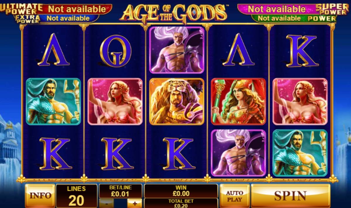 Age of the Gods: image of main menu