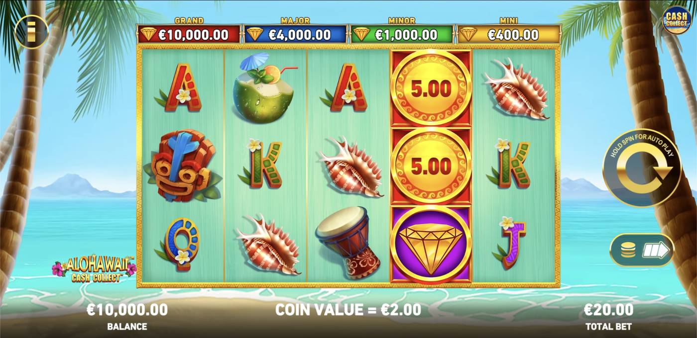 Alohawaii: Cash Collect: image of main menu