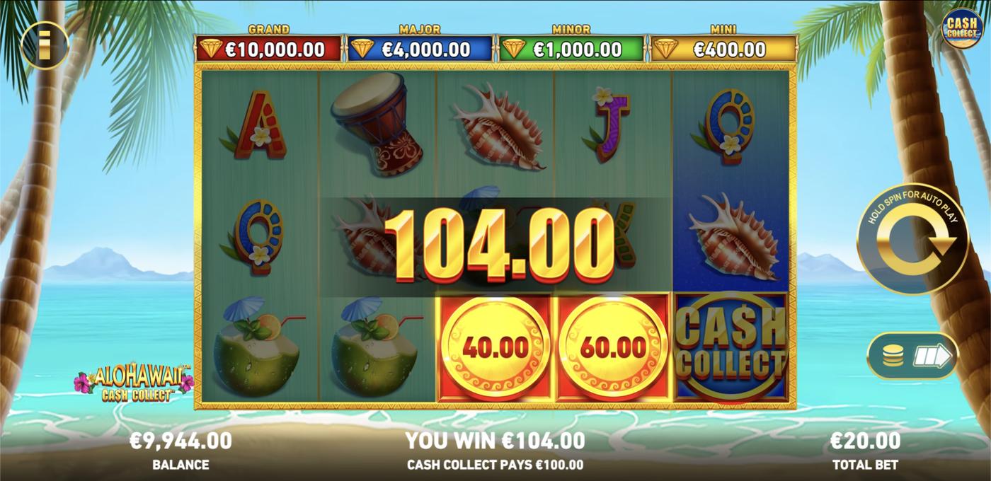 Alohawaii: Cash Collect: image of winning