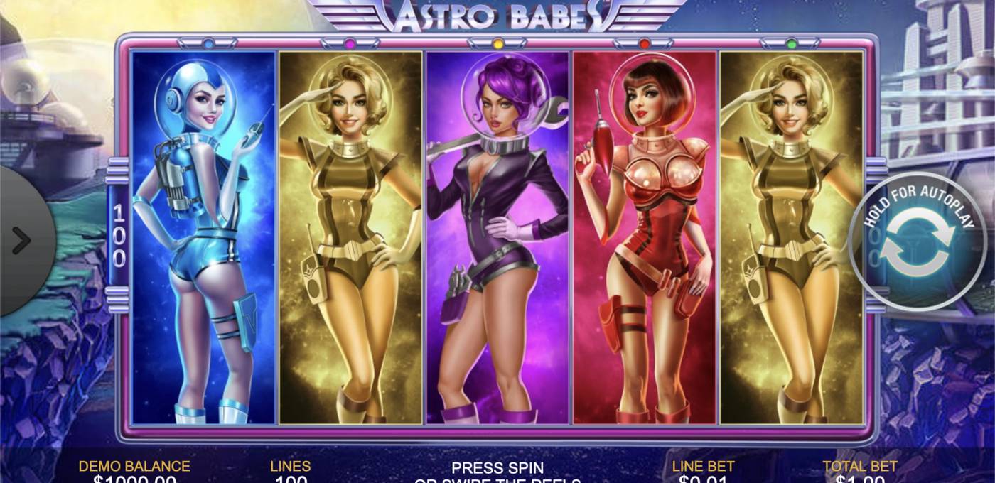 Astro Babes: image of main menu