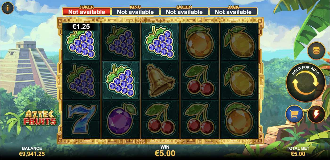 Aztec Fruits: image of winning
