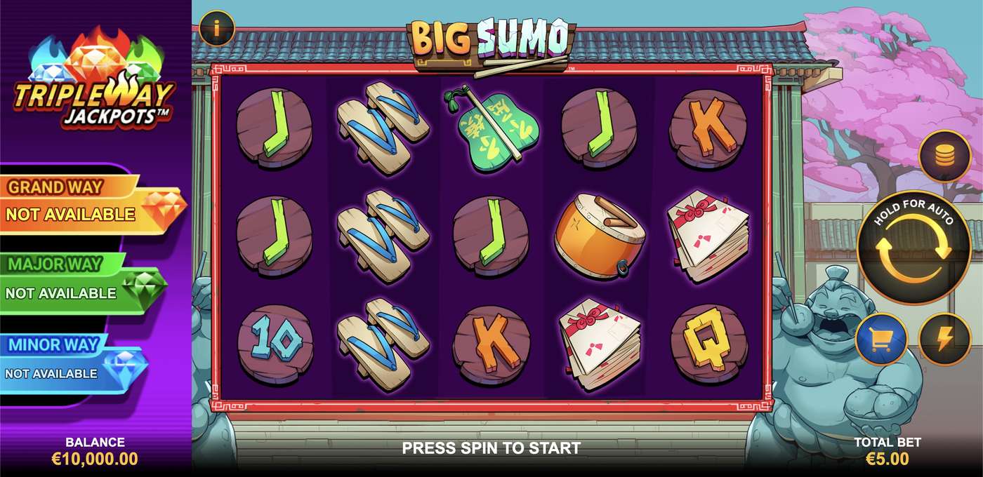 Big Sumo: image of main menu