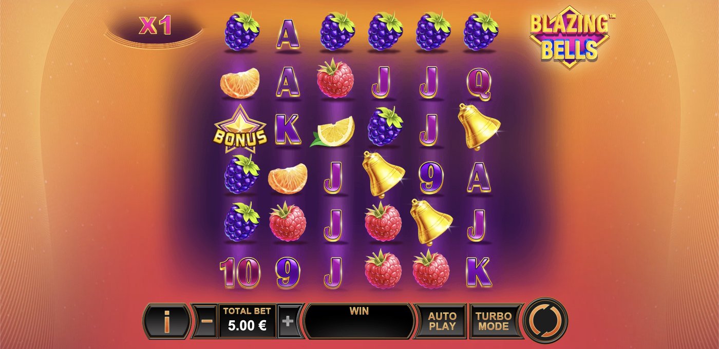 Blazing Bells: image of main menu