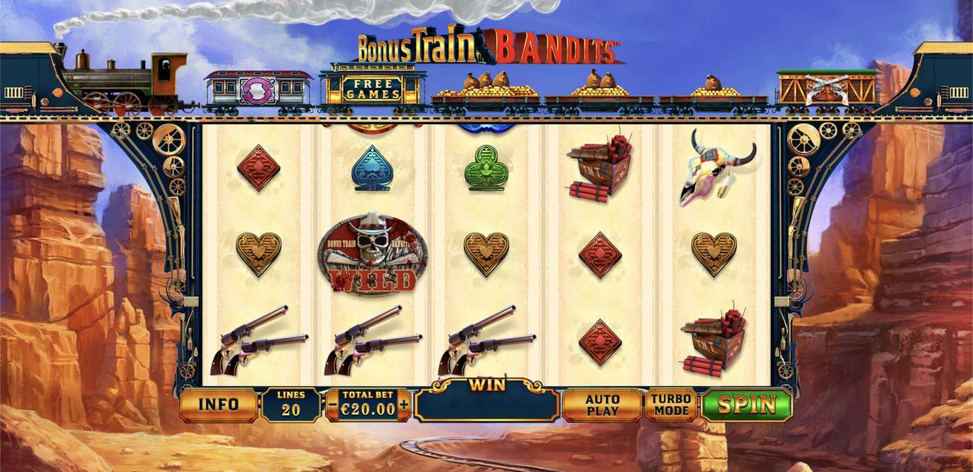 Bonus Train Bandits: image of main menu