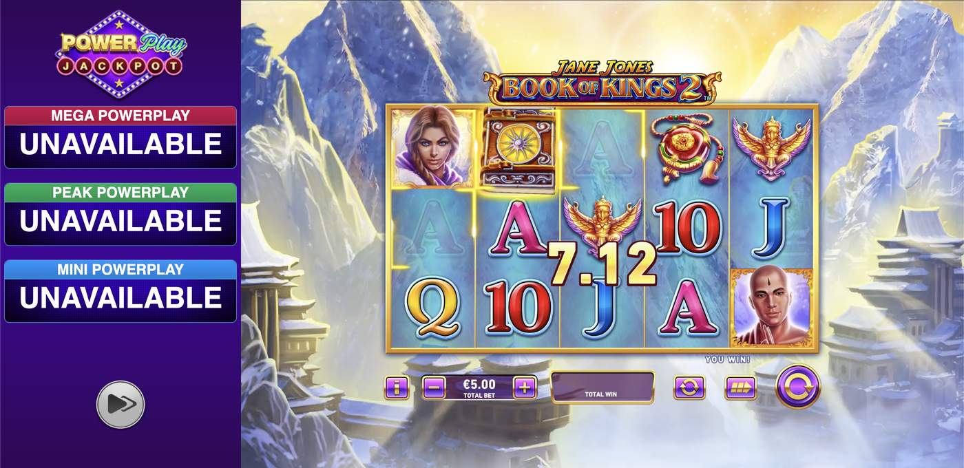 Book of Kings 2 PowerPlay Jackpot: image of winning
