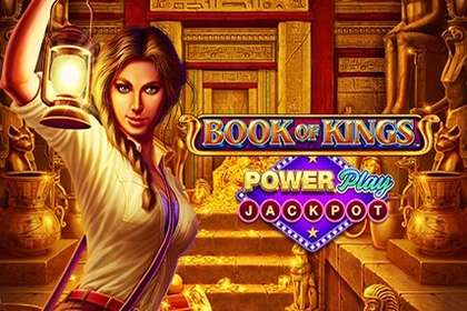 Book of Kings PowerPlay Jackpot Online Slot Logo