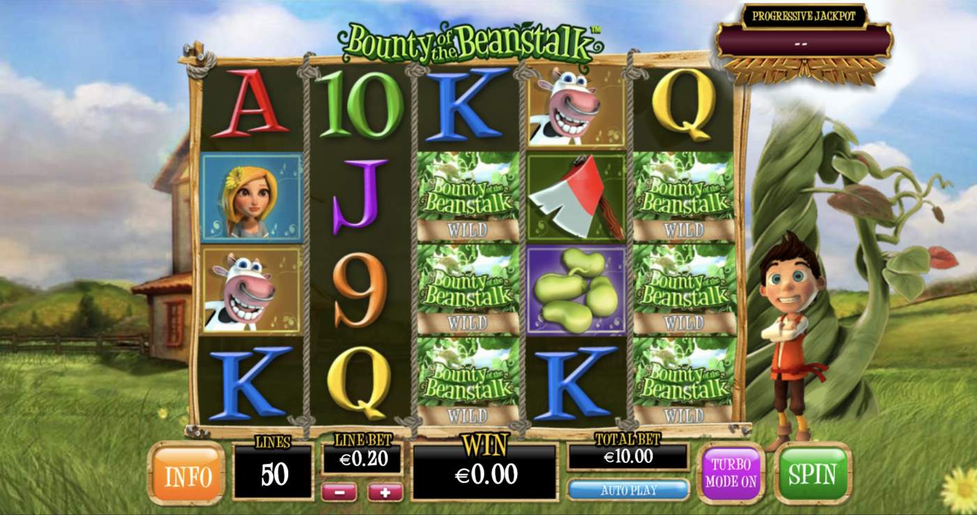 Bounty of the Beanstalk: image of main menu