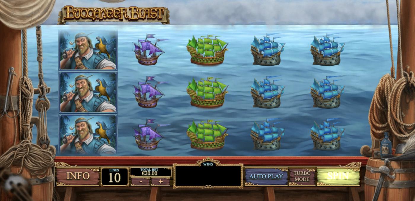 Buccaneer Blast: image of main menu