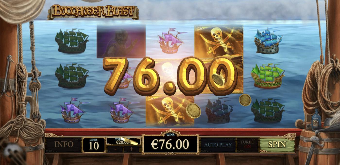 Buccaneer Blast: image of winning