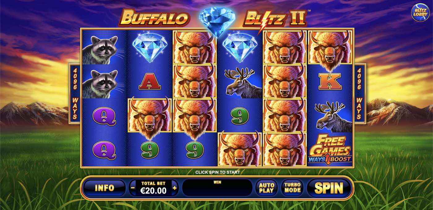 Buffalo Blitz 2: image of main menu
