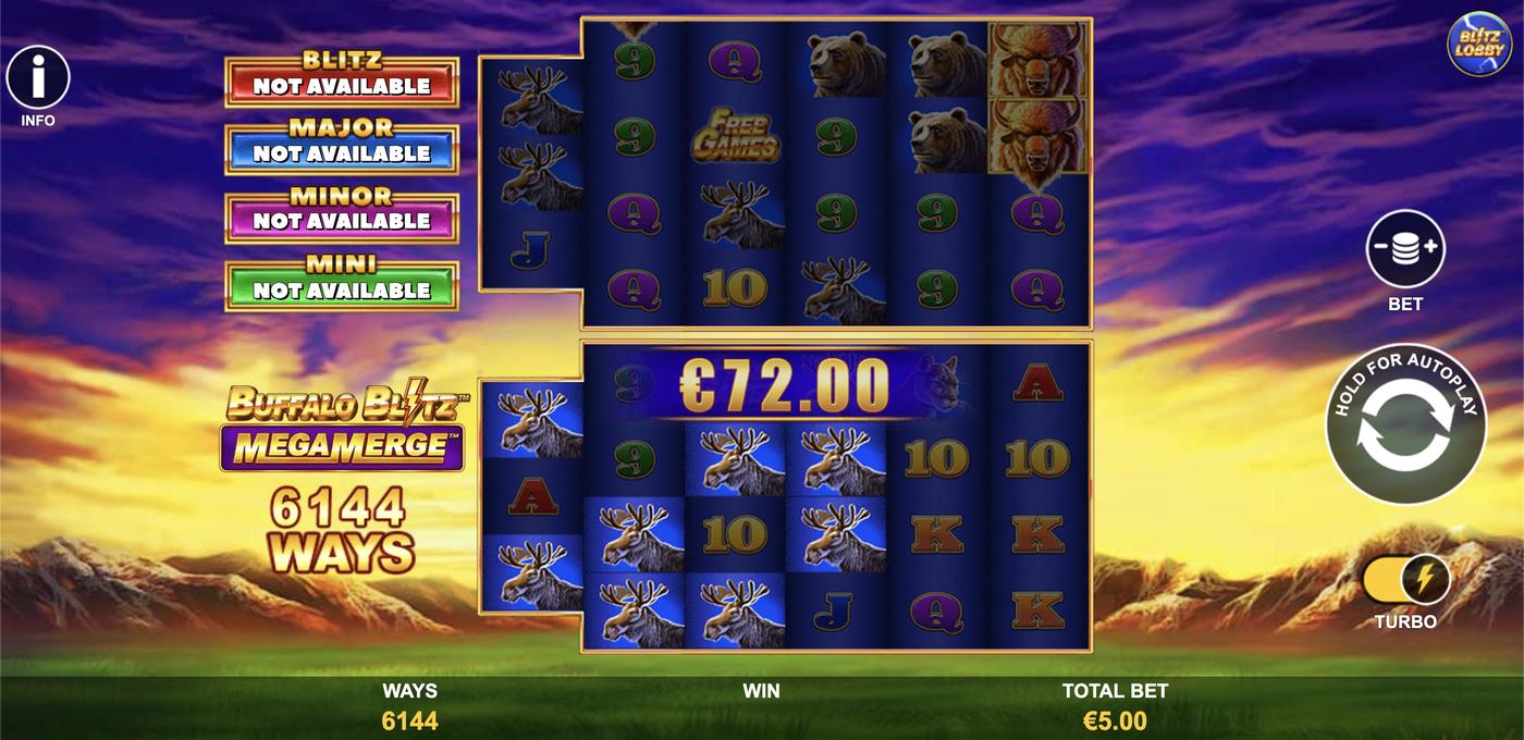 Buffalo Blitz: Mega Merge: image of winning