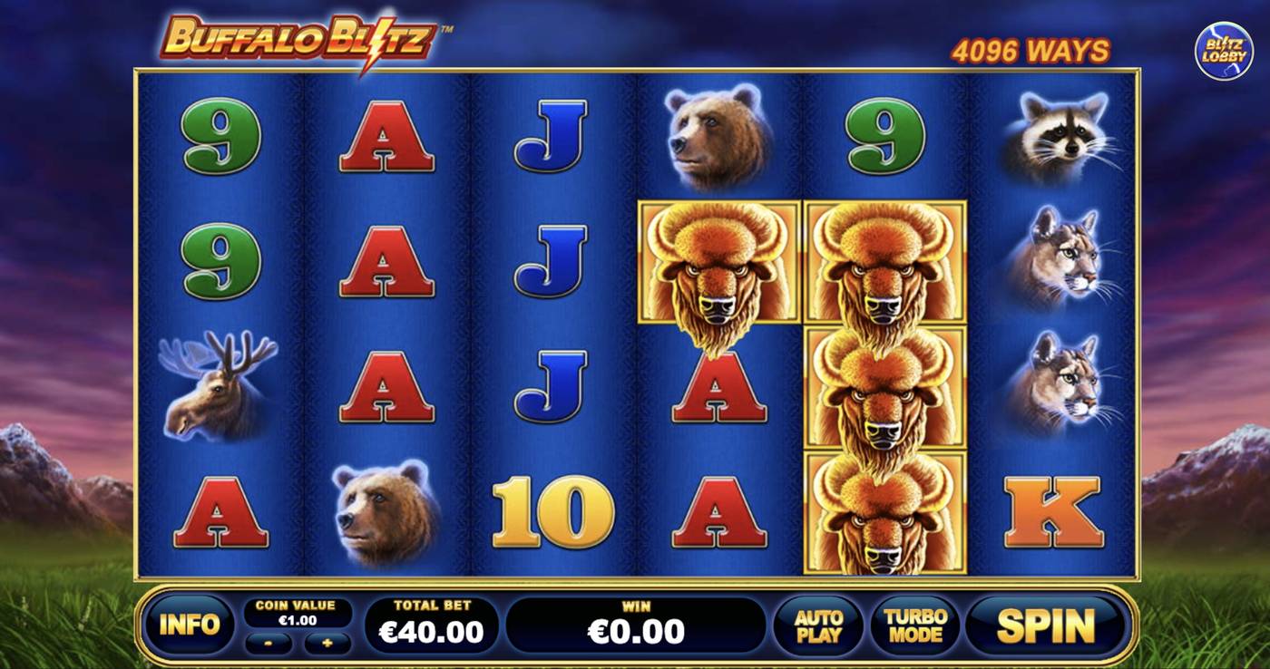 Buffalo Blitz: image of main menu