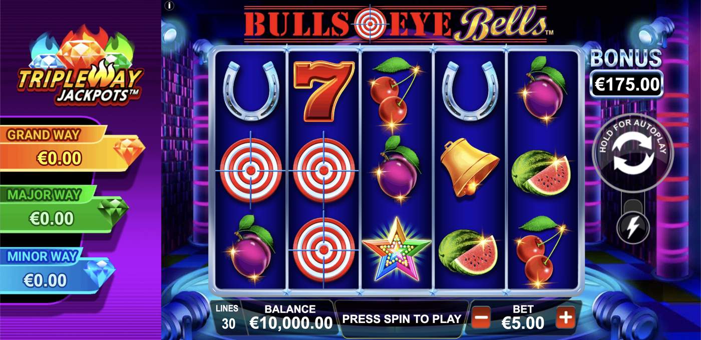 Bulls Eye Bells: image of main menu