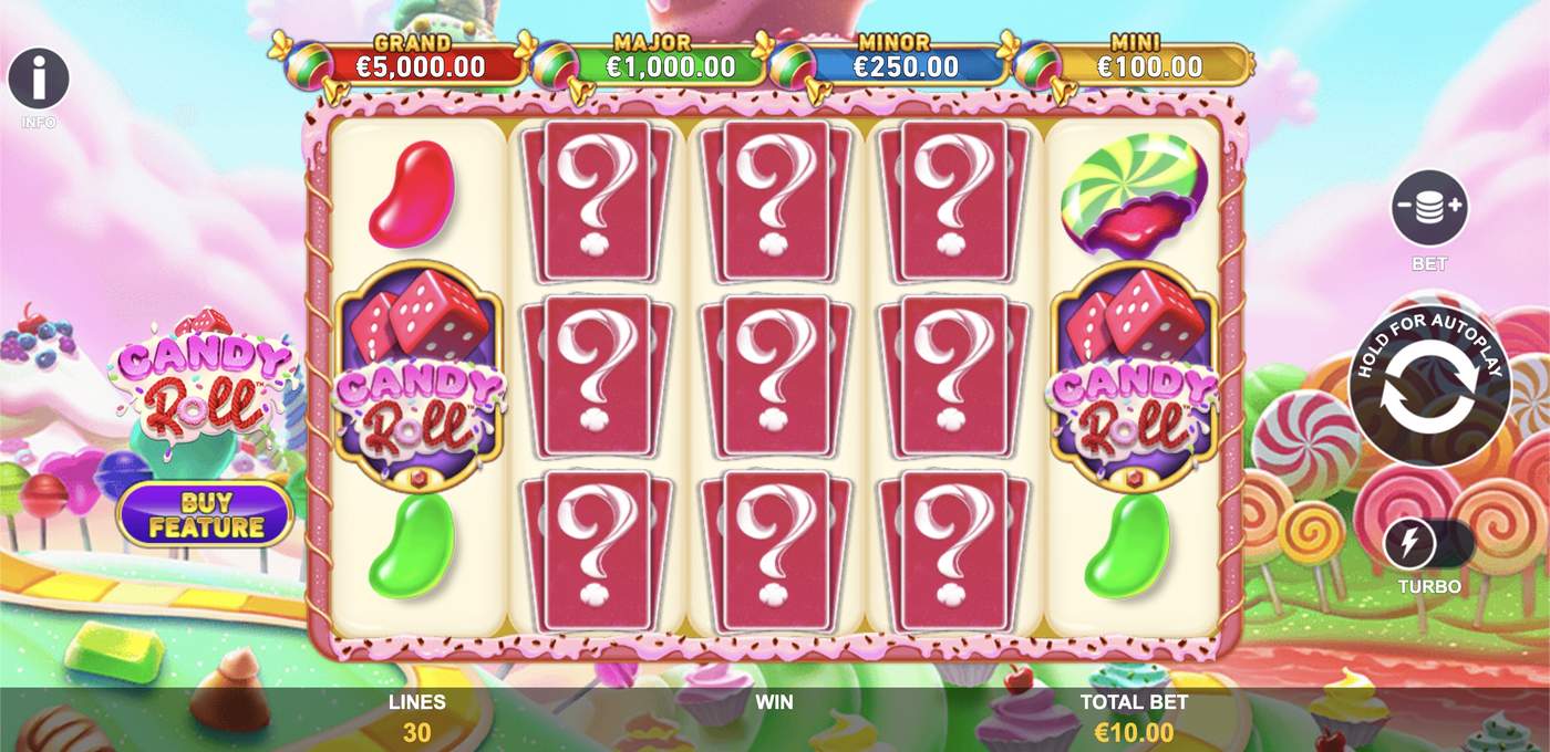 Candy Roll: image of main menu