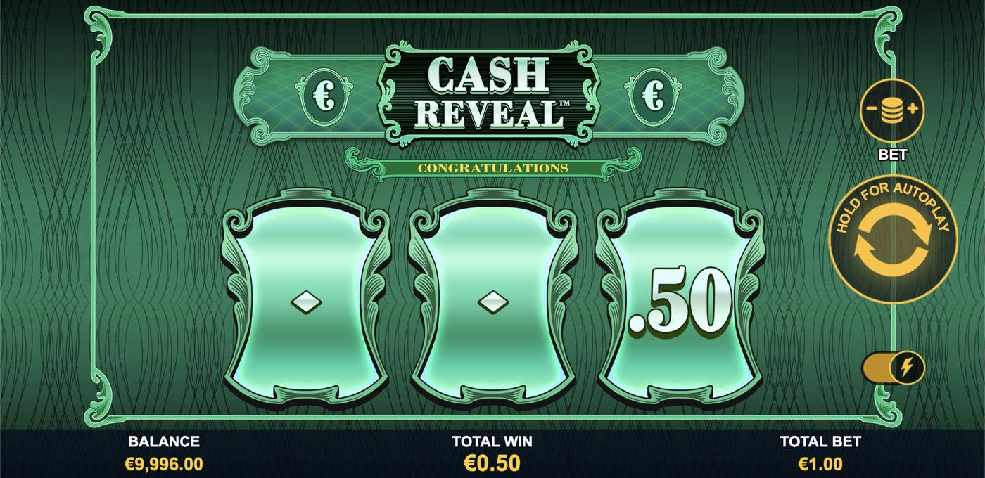 Cash Reveal: image of winning