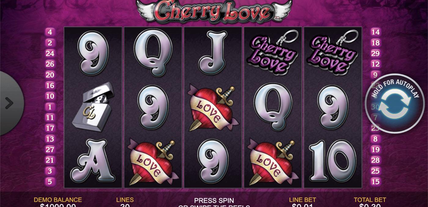 Cherry Love: image of main menu