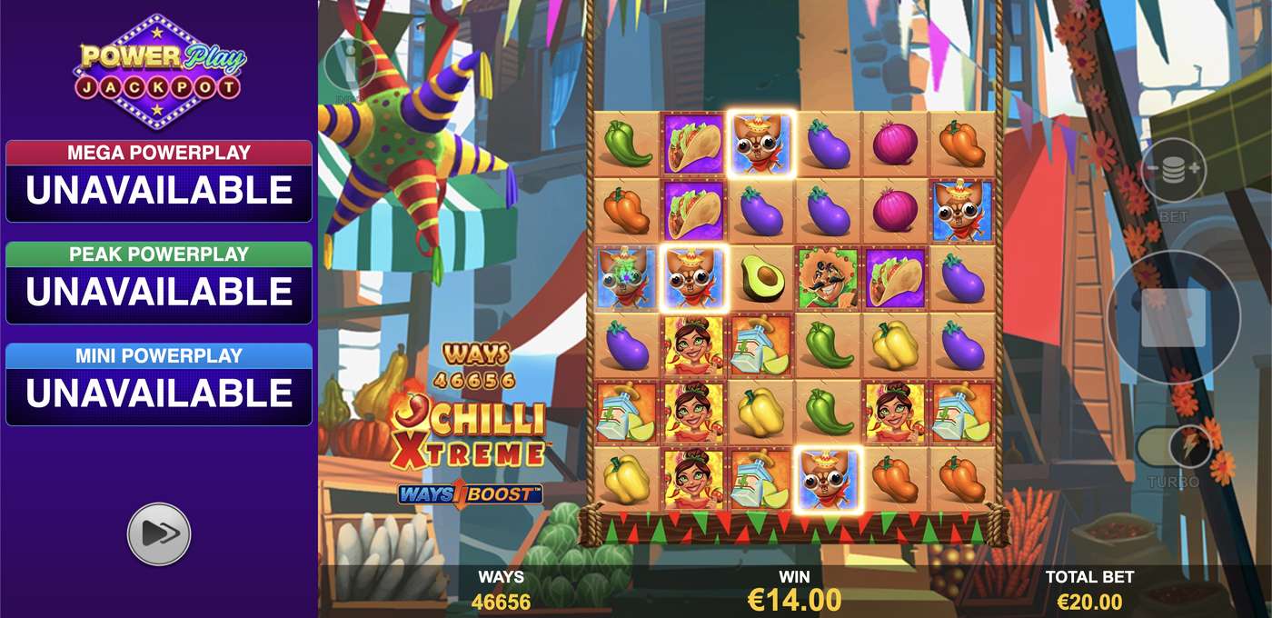 Chilli Xtreme PowerPlay Jackpot: image of winning