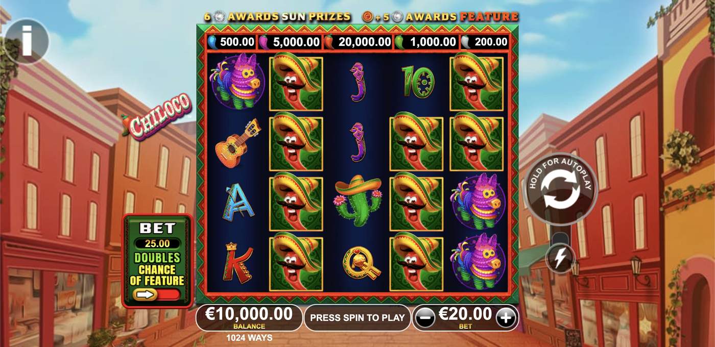 Chiloco: image of main menu