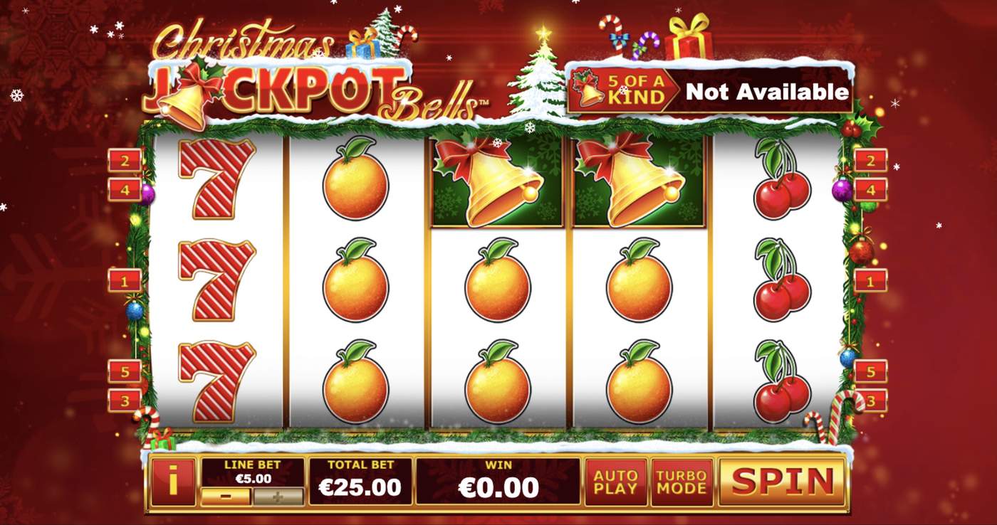 Christmas Jackpot Bells: image of main menu