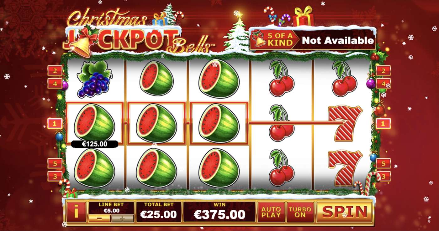 Christmas Jackpot Bells: image of winning