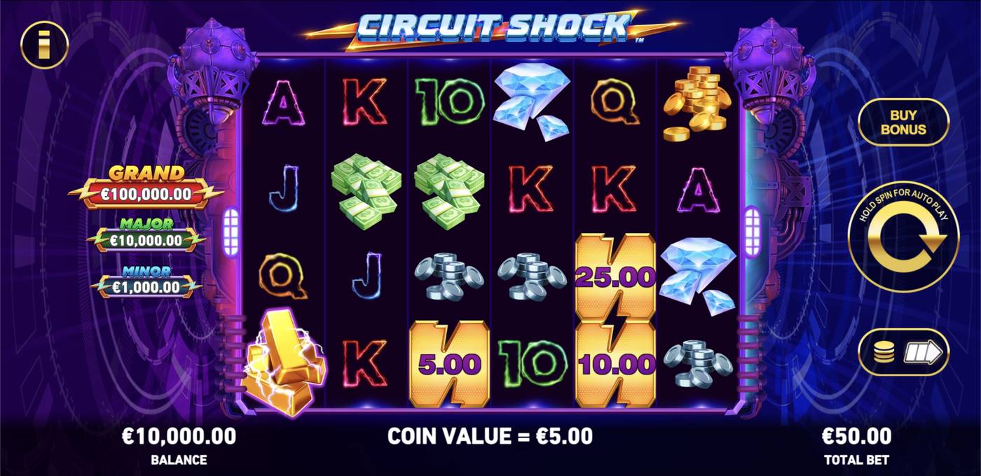 Circuit Shock: image of main menu