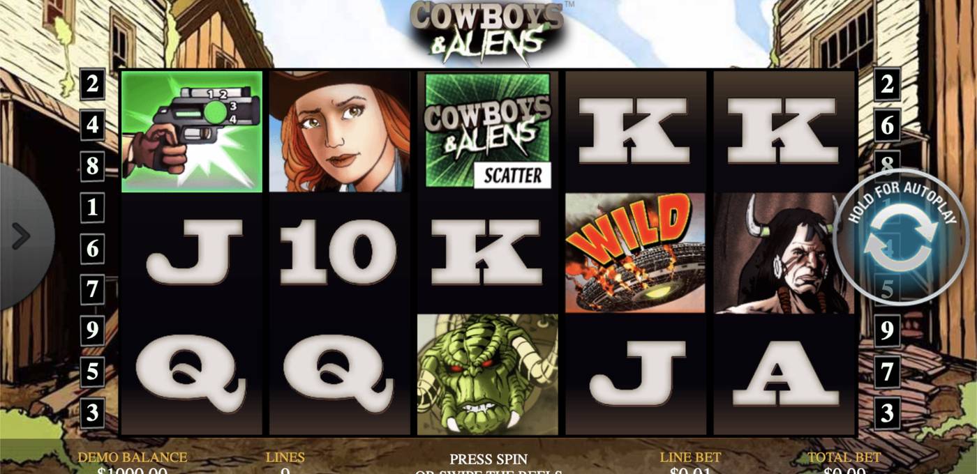 Cowboys & Aliens: image of main menu