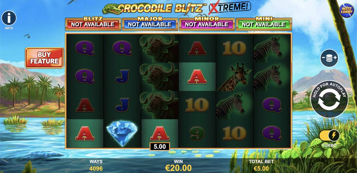 Crocodile Blitz Extreme: image of winning
